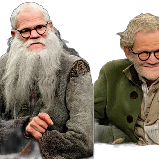 david, letterman, bilbo, baggins, lotr transparent PNG cut-out