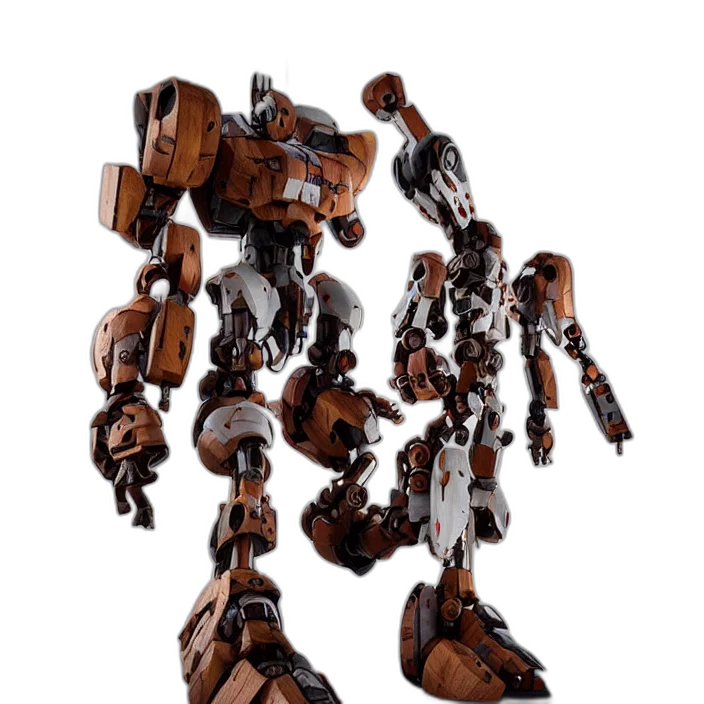 robot, weapon, 3d render, concept art transparent PNG cut-out