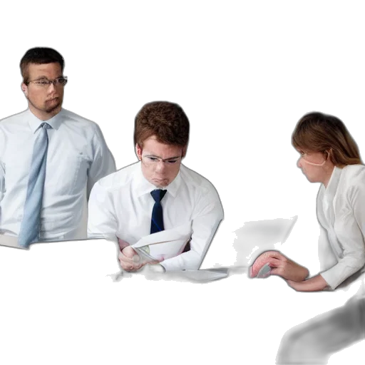 staff, stock, photo, bored, office, workers, studio, lighting transparent PNG cut-out
