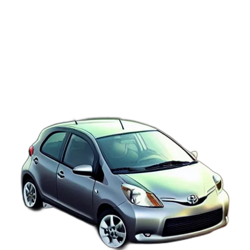 car, 3d render, photorealistic, concept art, space, grey, 2008, toyota transparent PNG cut-out