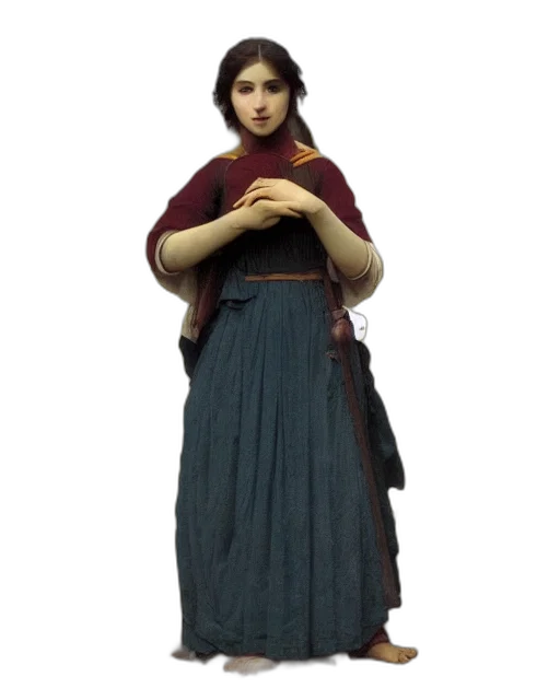 dress, staff, jewelry, 3d render, concept art, photorealistic, oil painting, forest transparent PNG cut-out