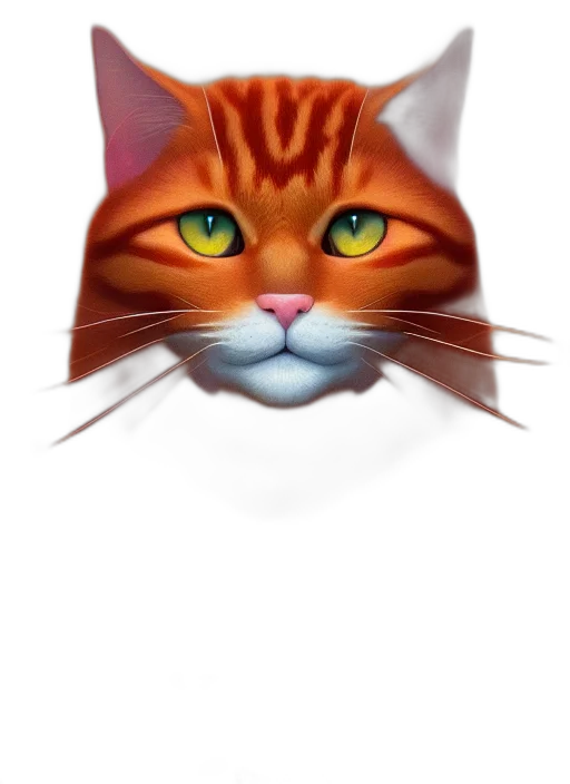 animal, face, hat, photorealistic, concept art, fantasy art, 3d render, ginger transparent PNG cut-out