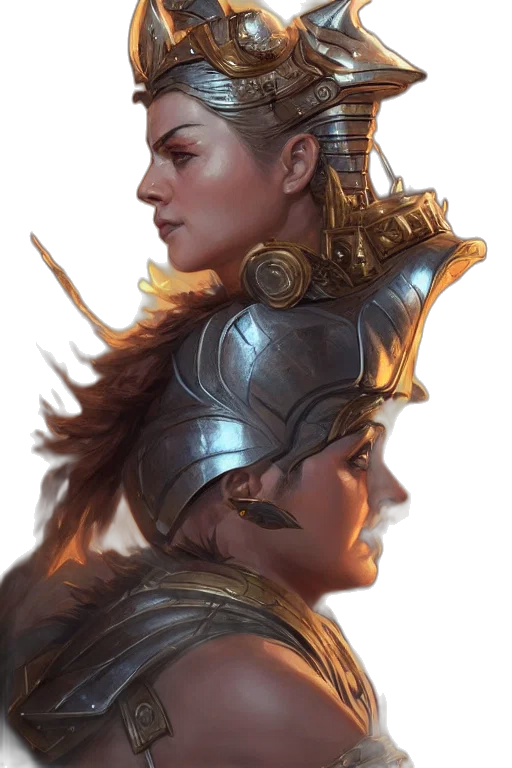 crown, sword, face, staff transparent PNG cut-out