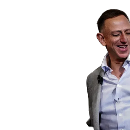 robot, jacket, staff, face, peter, thiel, jeff, bezos transparent PNG cut-out