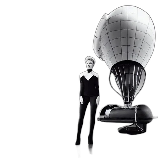 umbrella, robot, concept art, 3d render, cartoon, scarlett, johansson, flying transparent PNG cut-out