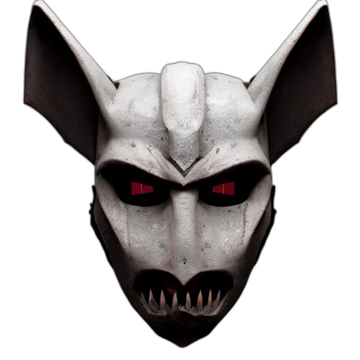 mask, face, creature, animal, concept art, 3d render, fantasy art, photorealistic transparent PNG cut-out