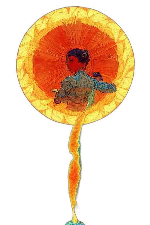 umbrella, flower, staff, crown transparent PNG cut-out