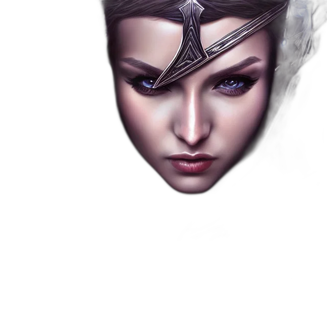 mask, crown, face, jewelry, fantasy art, photorealistic, concept art, 3d render transparent PNG cut-out