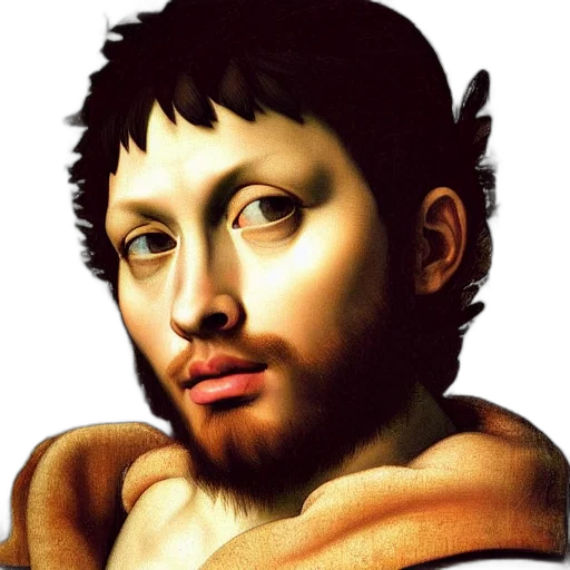 face, mask, crown, photorealistic transparent PNG cut-out