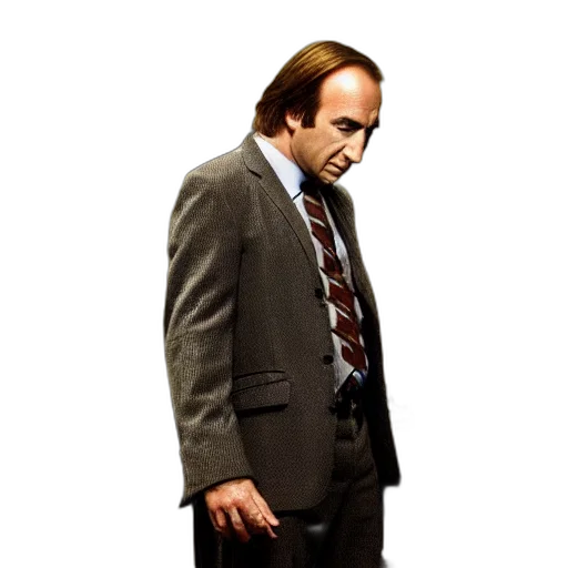 jacket, staff, face, hair, pixel art, concept art, photorealistic, saul transparent PNG cut-out
