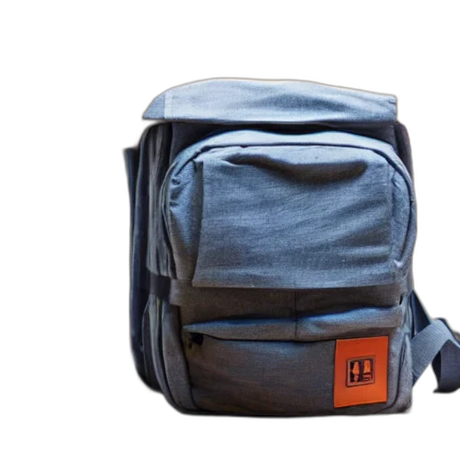 jacket, photo, backpack, placed, under, table transparent PNG cut-out