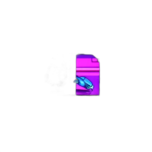 weapon, robot, animal, creature, vaporwave, pixel art, 3d render, concept art transparent PNG cut-out