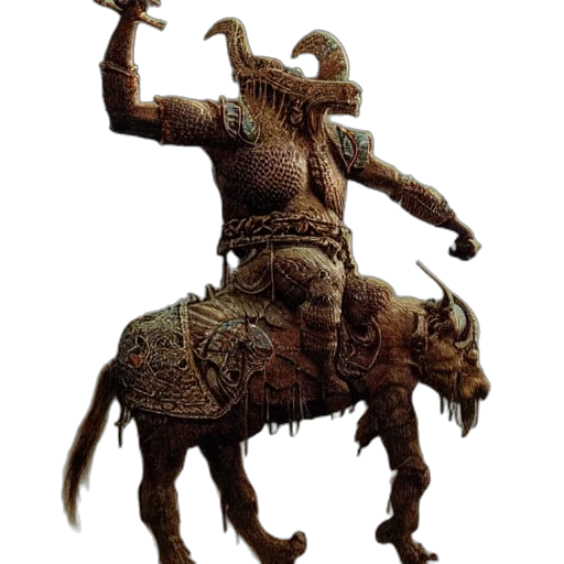 dragon, staff, creature, mask transparent PNG cut-out