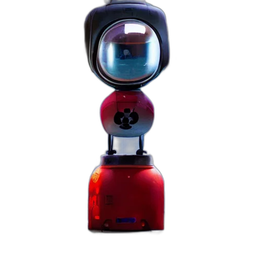 robot, bottle, face, 3d render transparent PNG cut-out