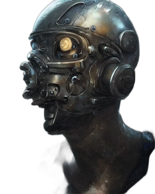 robot, mask, face, creature transparent PNG cut-out