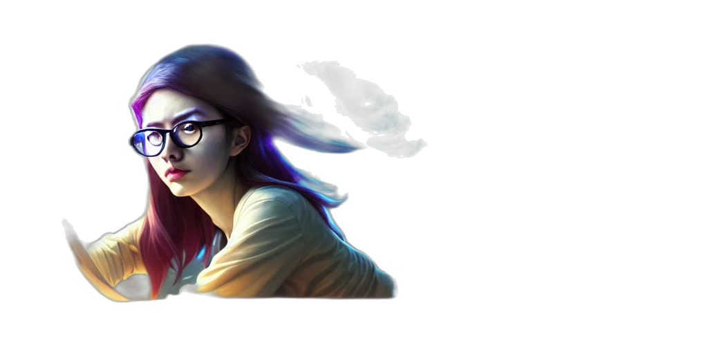 face, fantasy art, concept art, pixel art transparent PNG cut-out