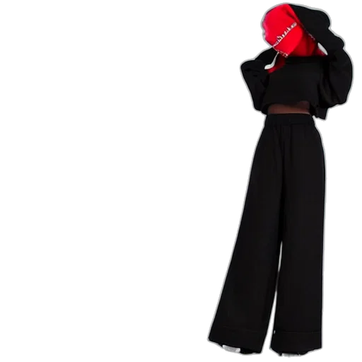 jacket, hat, dress, staff, red, dark, monochrome, full transparent PNG cut-out