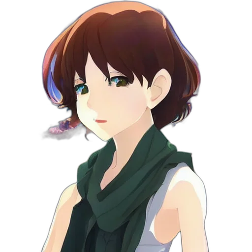 staff, face, dress, anime transparent PNG cut-out