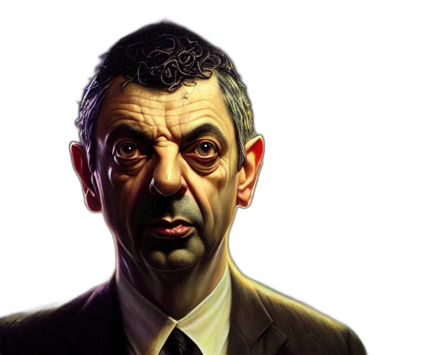 face, staff, concept art, photorealistic transparent PNG cut-out
