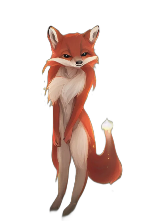 staff, animal, creature, dress, concept art, fantasy art, 3d render, watercolor transparent PNG cut-out