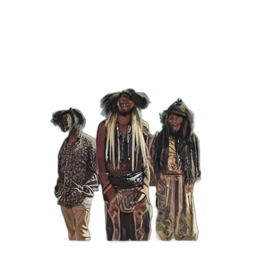 jacket, staff, hat, mask transparent PNG cut-out