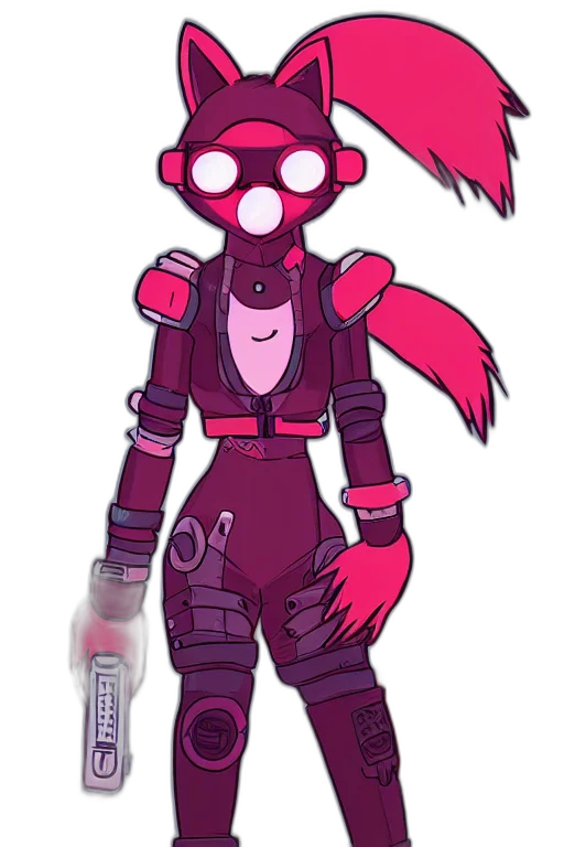 robot, staff, cyberpunk, concept art transparent PNG cut-out