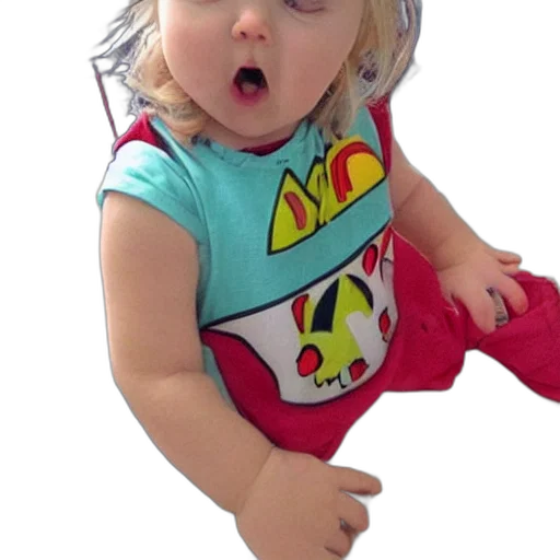 face, 3d render, photorealistic, evil, toddler transparent PNG cut-out
