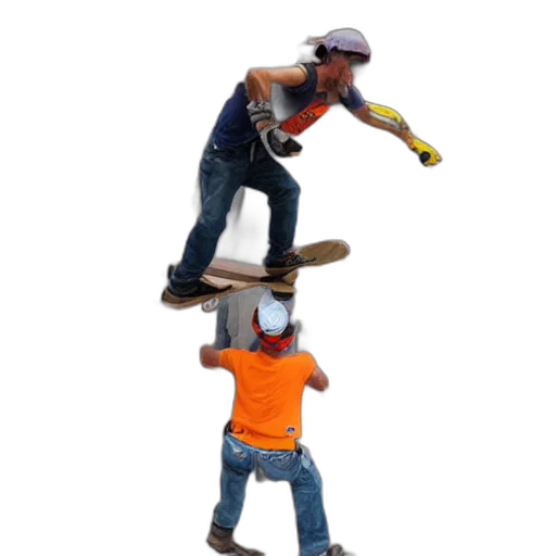 staff, hat, robot, shoes, 3d render, concept art, photorealistic, oil painting transparent PNG cut-out