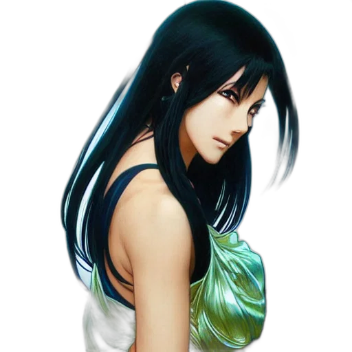dress, face, photorealistic, fantasy art transparent PNG cut-out