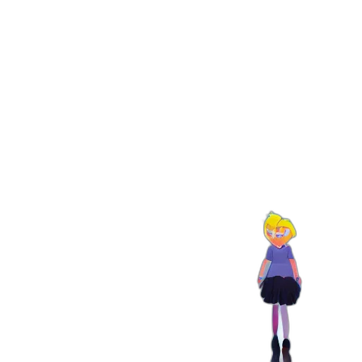 dress, robot, creature, staff transparent PNG cut-out