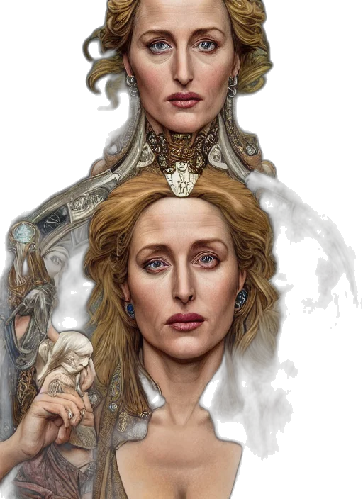 jewelry, crown, face, fantasy art transparent PNG cut-out