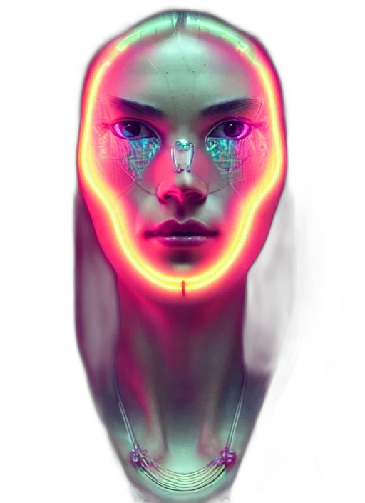 robot, face, mask, creature transparent PNG cut-out