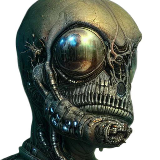robot, mask, face, creature transparent PNG cut-out
