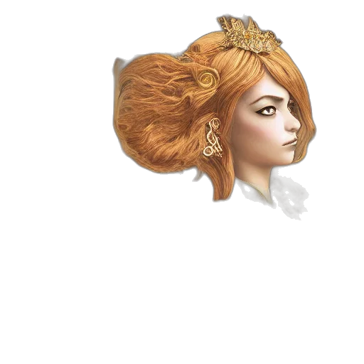 crown, hair, mask, face, fantasy art, concept art, pixel art, photorealistic transparent PNG cut-out