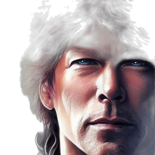 face, hair, crown, photorealistic, fantasy art, comic book art, watercolor, john transparent PNG cut-out