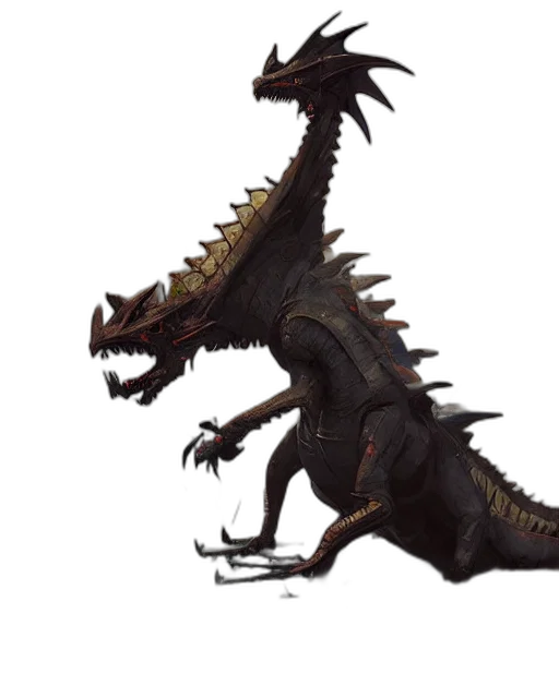 dragon, creature, animal, staff, concept art, pixel art, fantasy art, 3d render transparent PNG cut-out