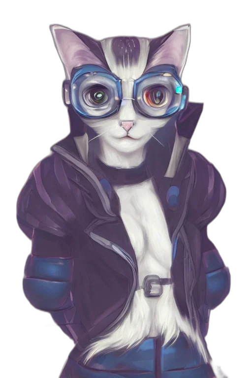 mask, robot, cyberpunk, watercolor transparent PNG cut-out