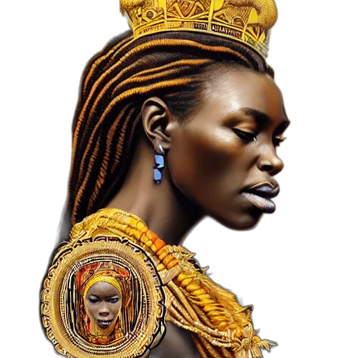 crown, jewelry, face, photorealistic transparent PNG cut-out
