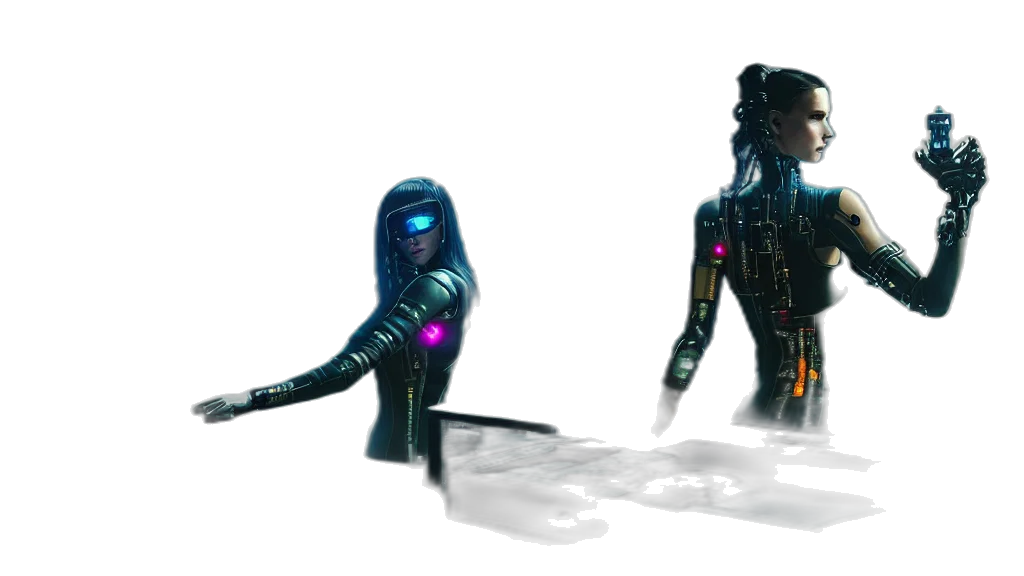robot, staff, creature, weapon transparent PNG cut-out