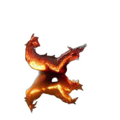 dragon, crown, staff, creature, 3d render, concept art, fantasy art, photorealistic transparent PNG cut-out