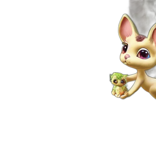 dragon, food, animal, 3d render transparent PNG cut-out