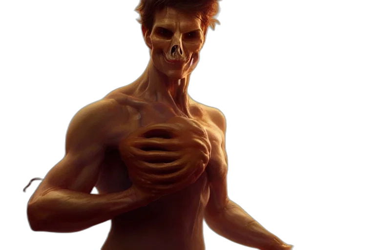 creature, face, mask, concept art, 3d render, photorealistic, fantasy art, tom transparent PNG cut-out