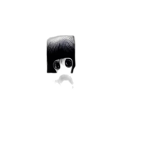 face, robot, mask, hair, pixel art, anime, cartoon, pencil sketch transparent PNG cut-out