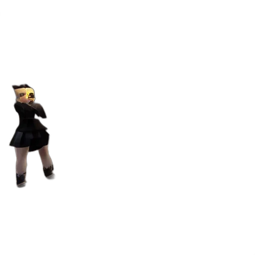 staff, mask, robot, jacket, 3d render, concept art, pixel art, vrchat transparent PNG cut-out