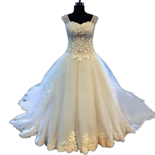 dress, 3d render, full, view, beautiful, detailed, ocean, inspired transparent PNG cut-out