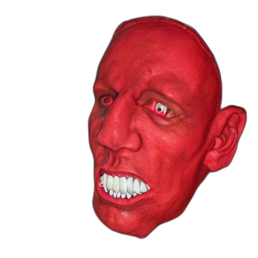 mask, face, creature, staff, 3d render, photorealistic, concept art, watercolor transparent PNG cut-out