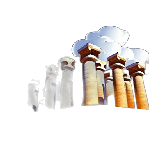 building, 3d render, concept art, photorealistic, fog, clouds, shaped, like transparent PNG cut-out