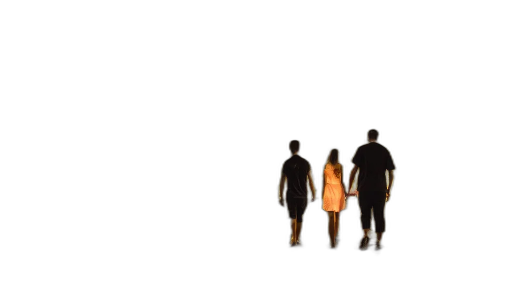 dress, concept art, 3d render, pixel art, city street, outer space, fog, couple transparent PNG cut-out