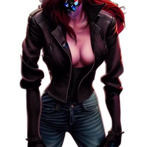 jacket, comic book art, concept art, cyberpunk transparent PNG cut-out