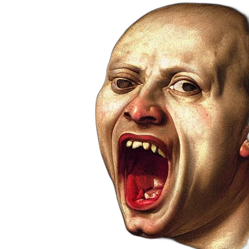 face, mask, creature, animal, photorealistic, concept art, 3d render, man transparent PNG cut-out